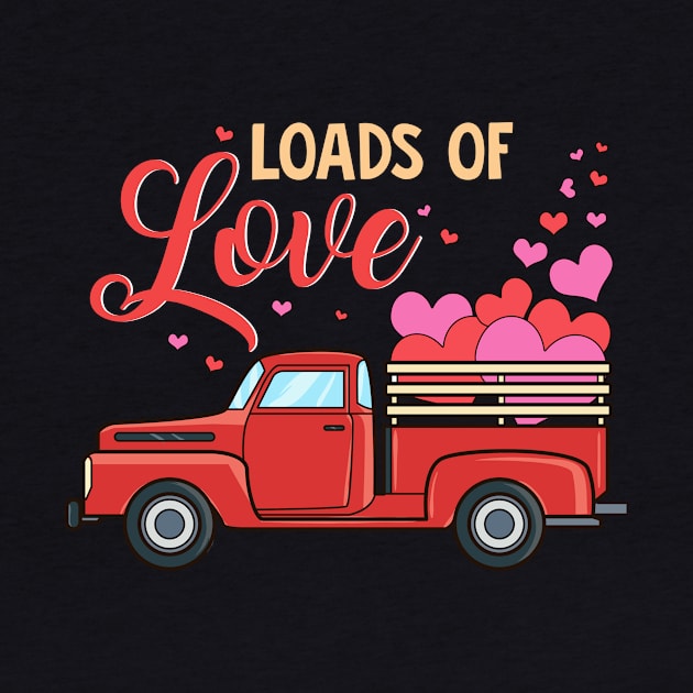 Valentine's Day Loads Of Love Pickup Full Of Hearts by Rengaw Designs